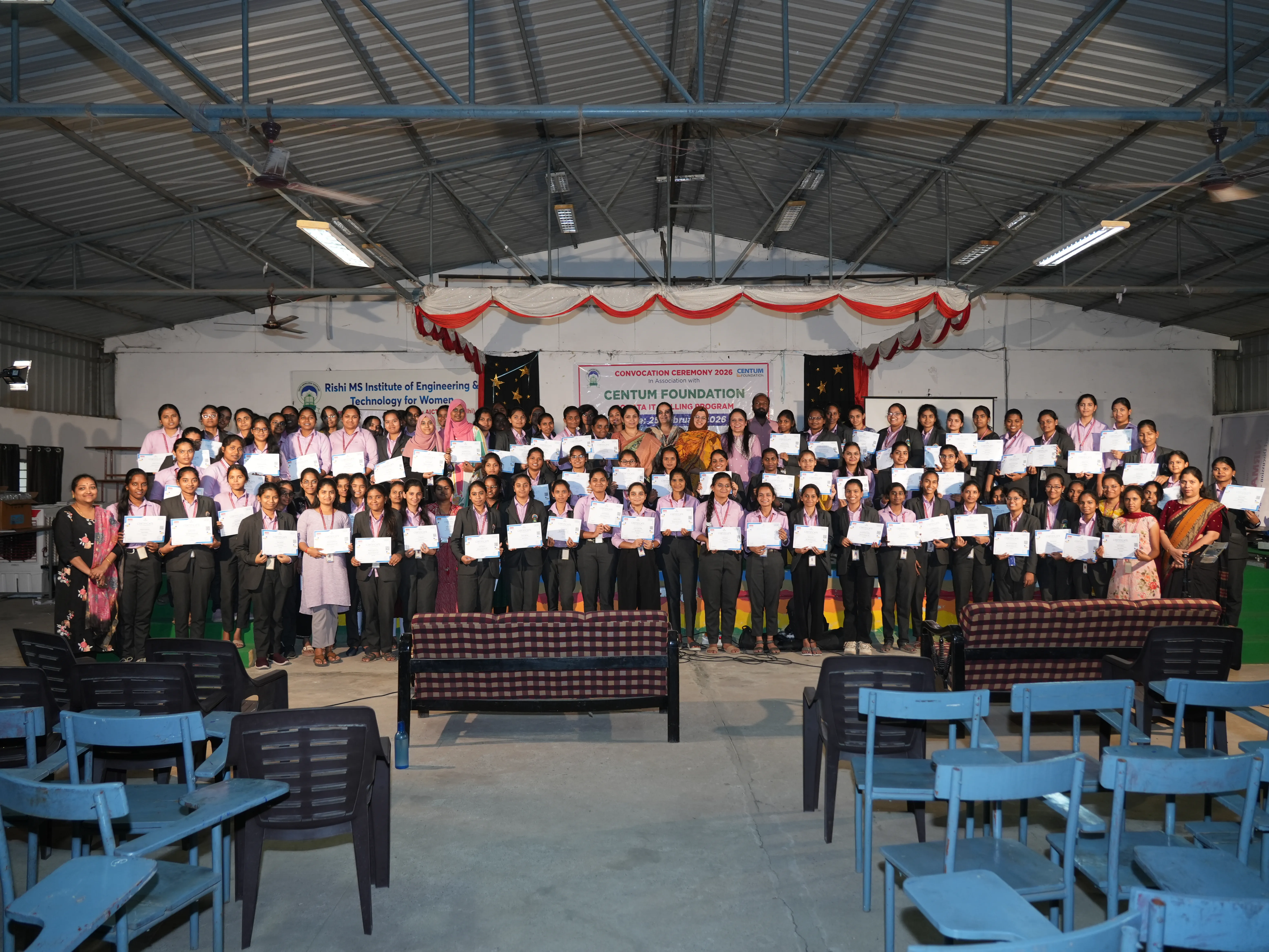 Convocation Ceremony of Sonata CSR through Centrum foundation for 4 th year students - RITW